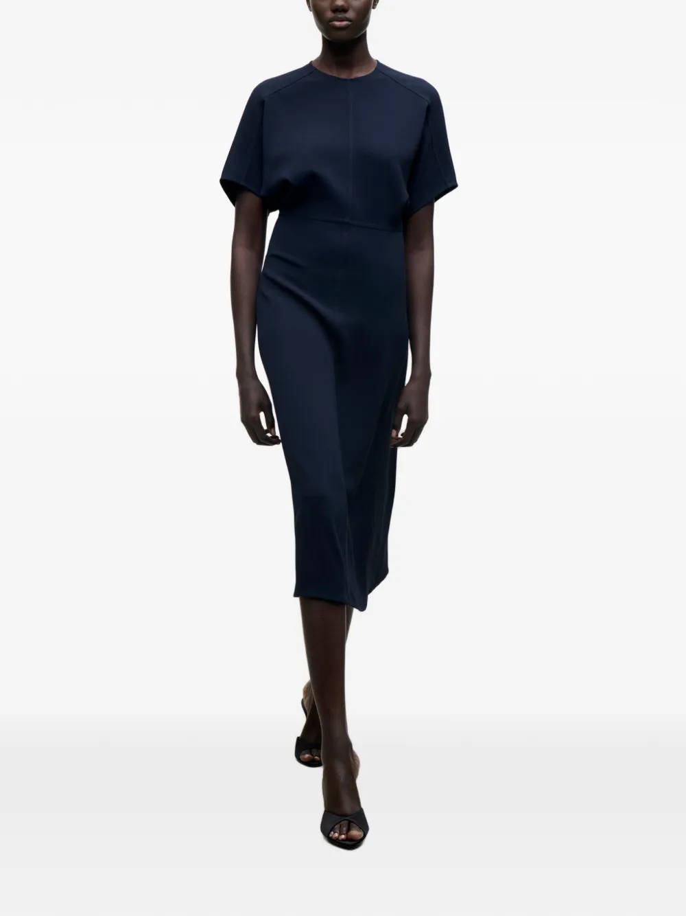 Victoria Beckham Eleanor midi-jurk Blauw