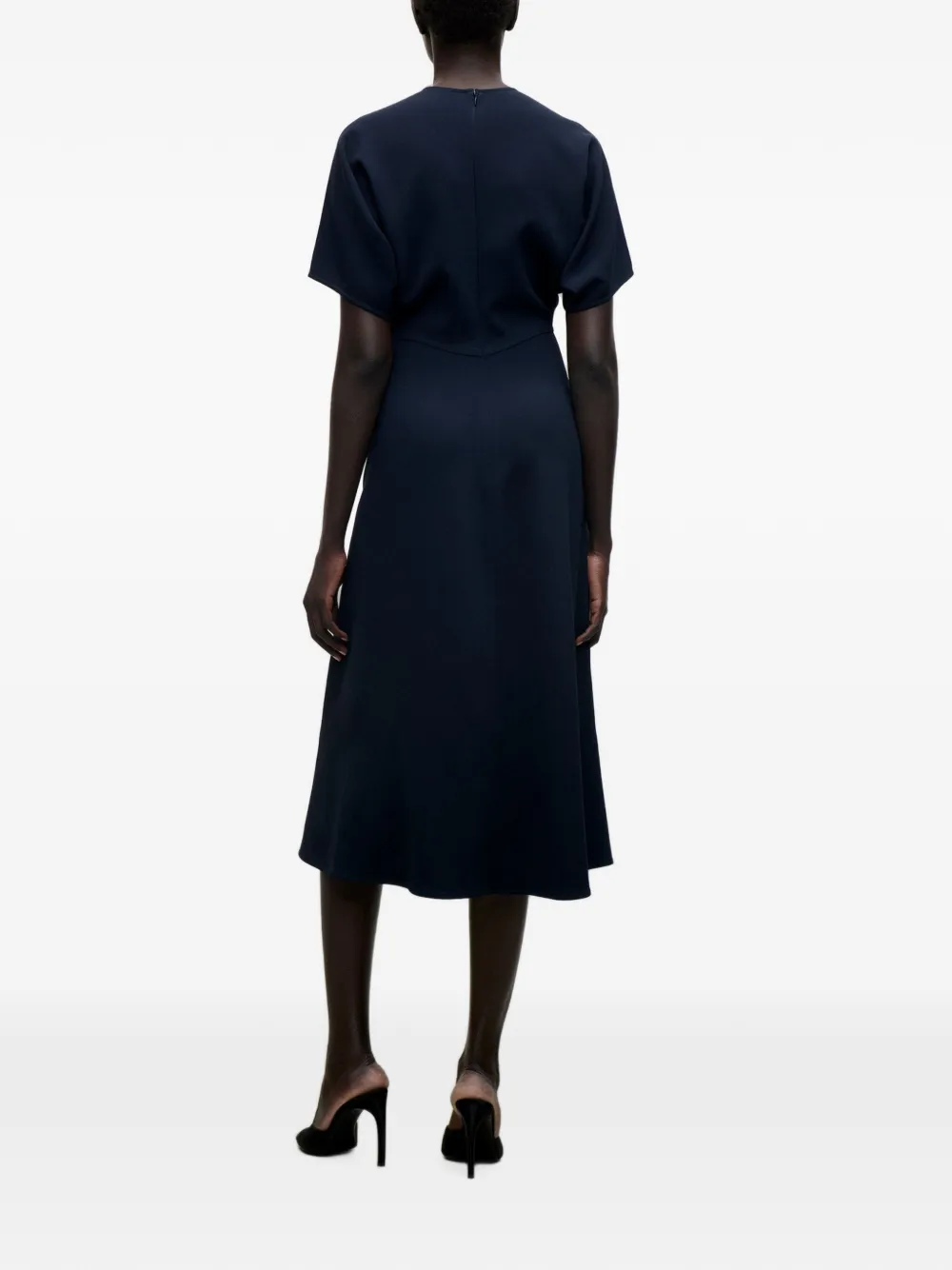 Victoria Beckham Eleanor midi-jurk Blauw