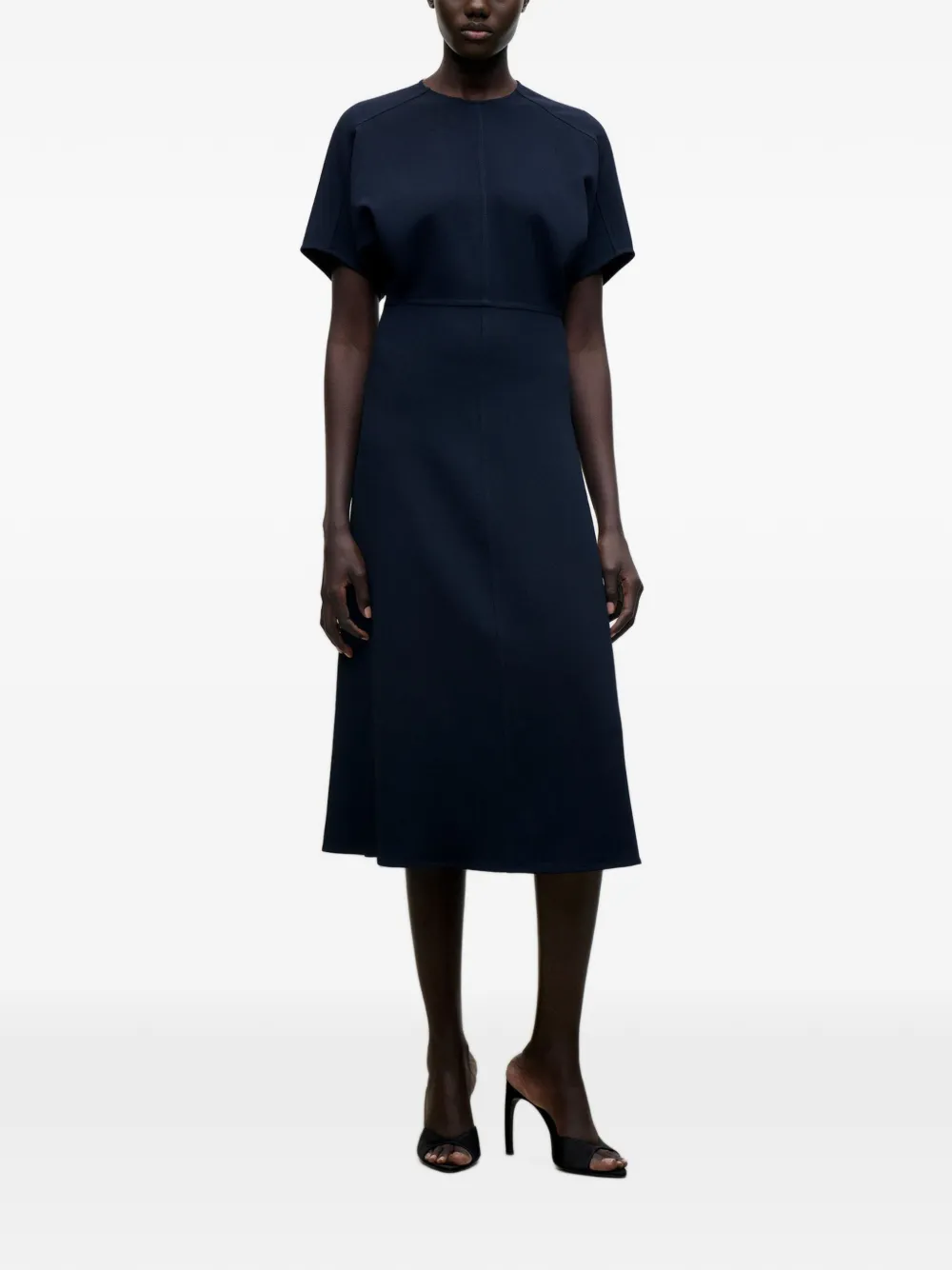 Victoria Beckham Eleanor midi-jurk Blauw