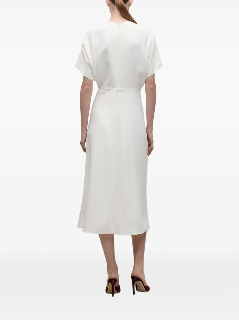 Victoria Beckham Eleanor midi dress Wit