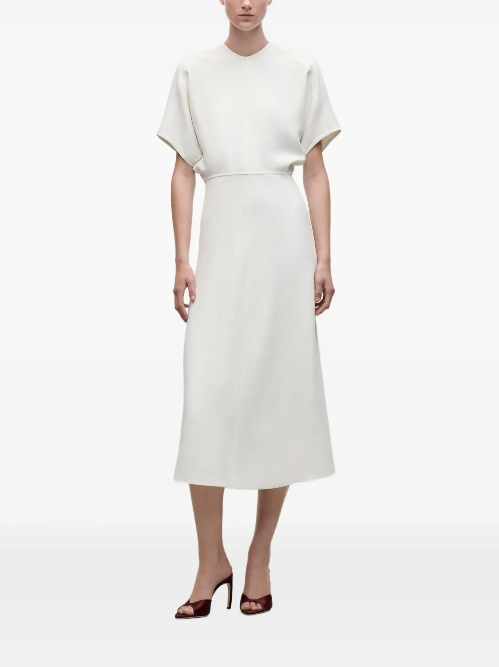 Victoria Beckham Eleanor midi dress Wit