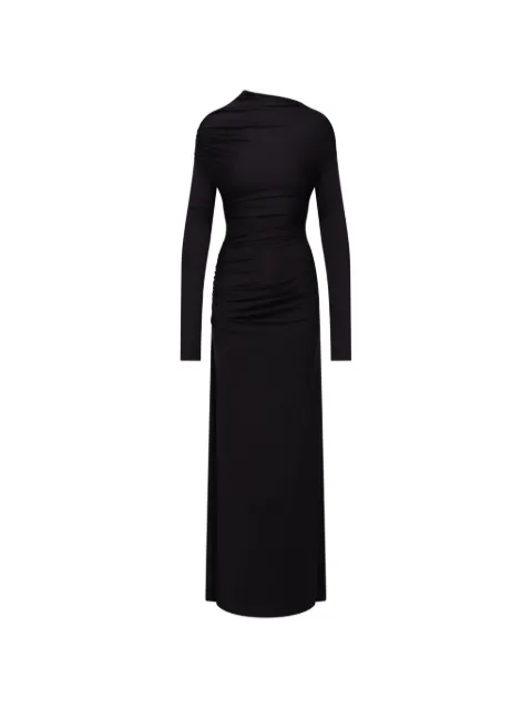 Victoria Beckham ruched long-sleeve maxi dress