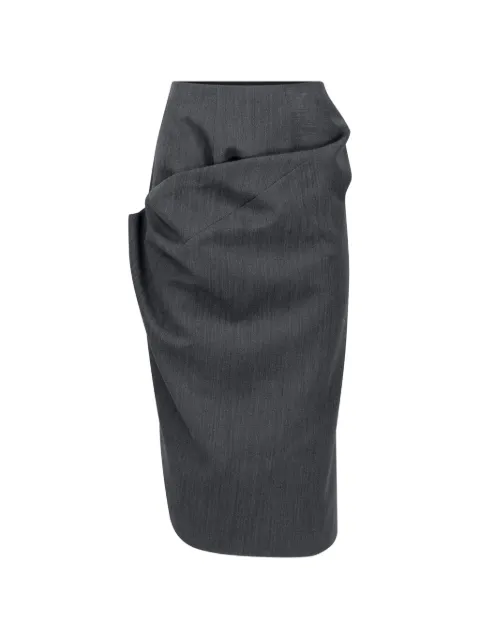 Victoria Beckham falda midi drapeada