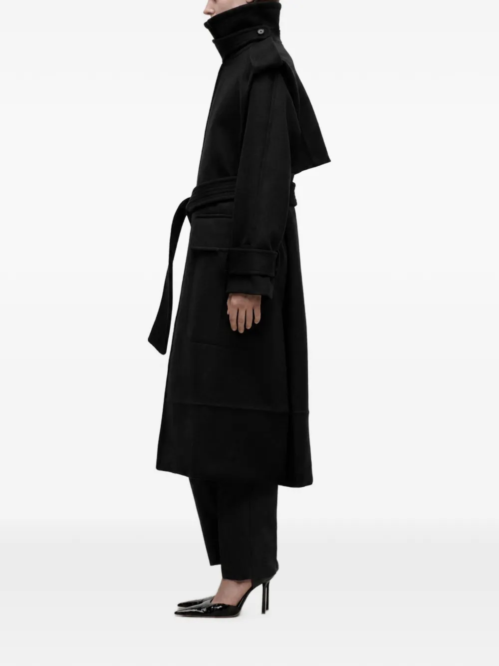 Victoria Beckham Philippa trenchcoat Zwart