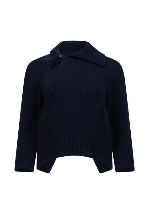 Victoria Beckham asymmetric collar sweater