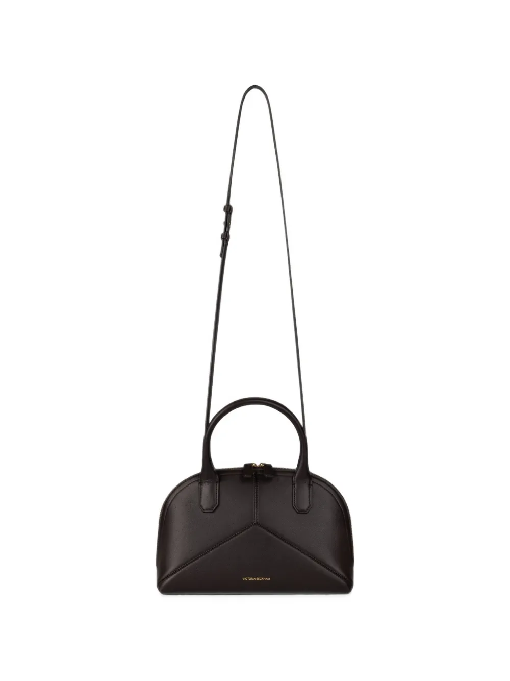 Victoria Beckham Small Doctor Leather Tote Bag In Black