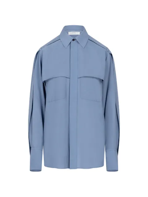 Victoria Beckham utility silk shirt