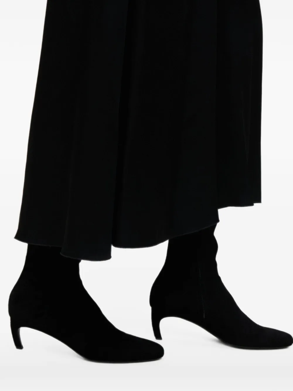 Victoria Beckham Harlow stretch suede ankle boots Zwart