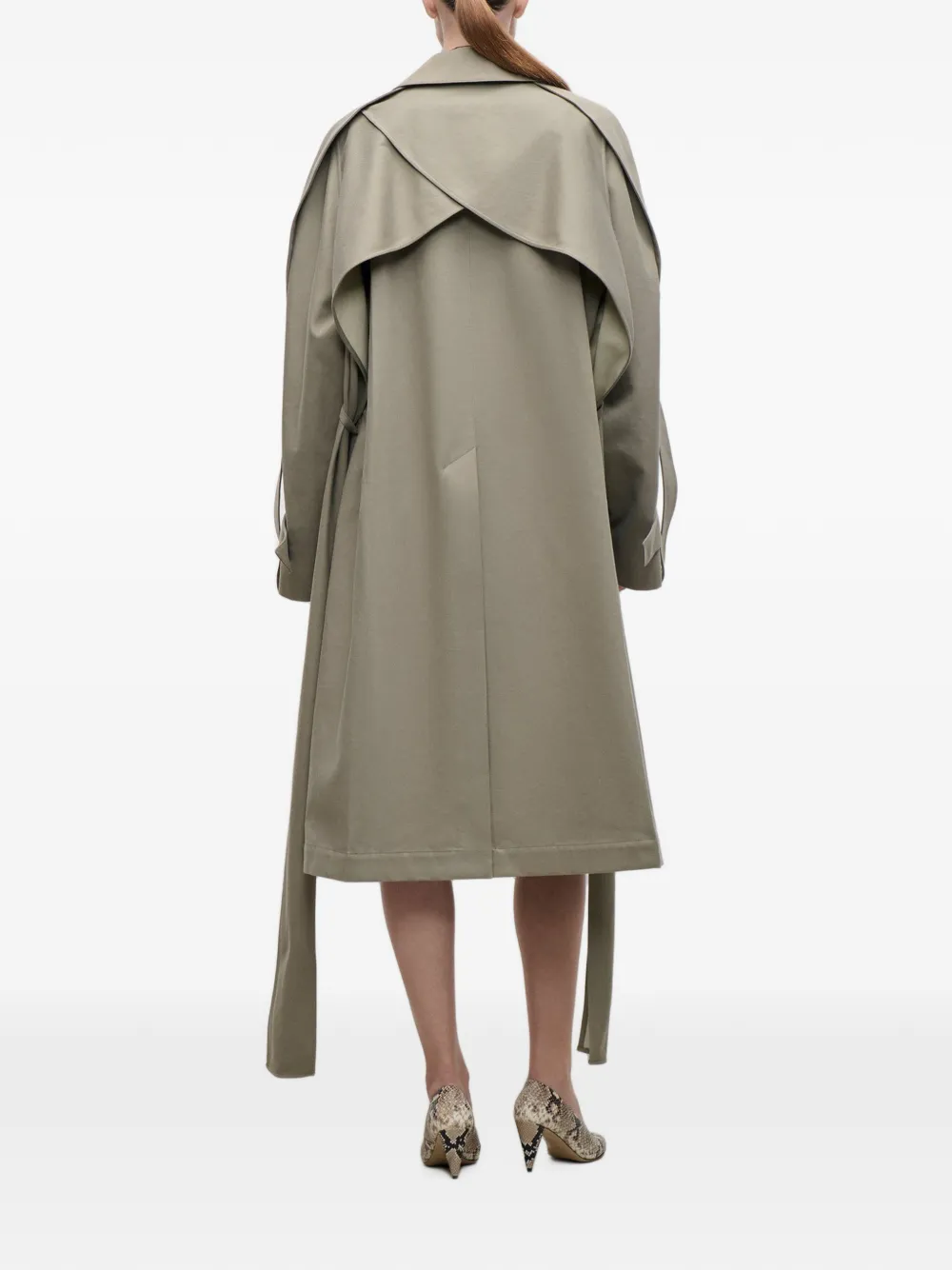 Victoria Beckham Trenchcoat met verborgen sluiting Beige