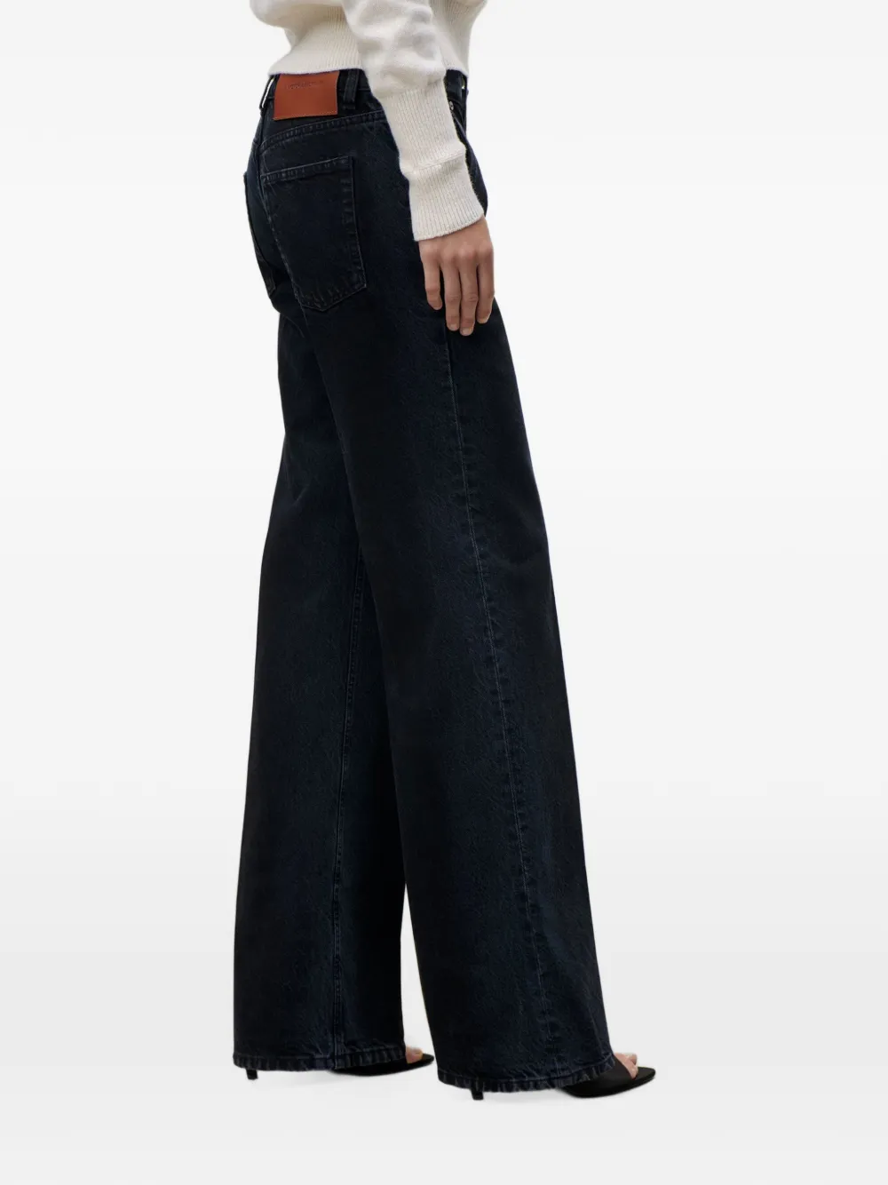Victoria Beckham Gigi jeans met wijde pijpen Blauw