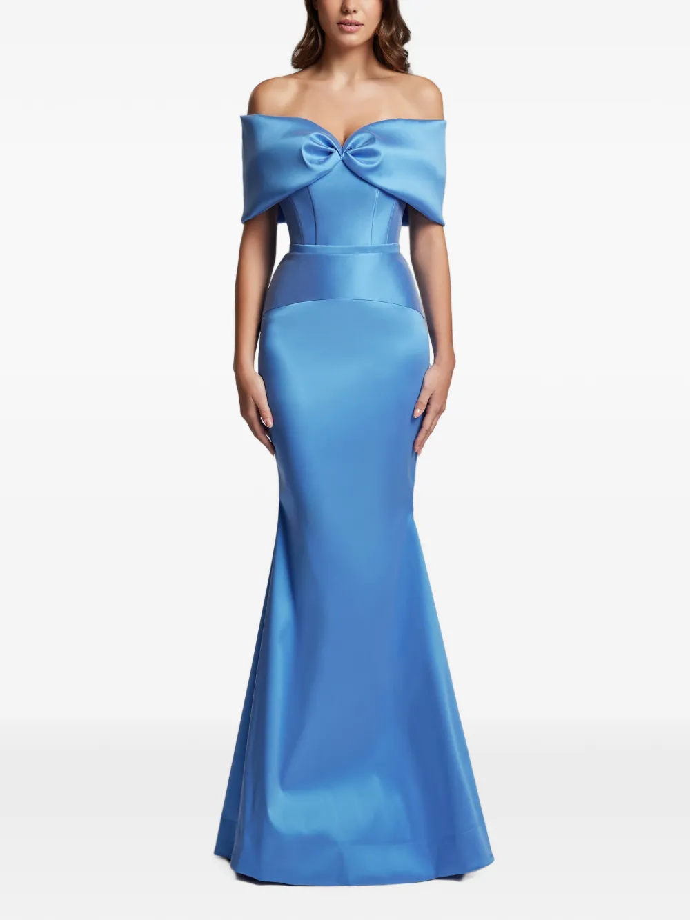CRISTALLINI Chateau off-shoulder maxi gown