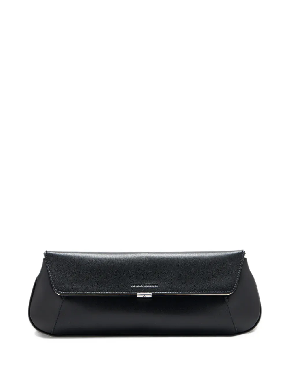 Amina Muaddi Ami clutch black nappa - Nero