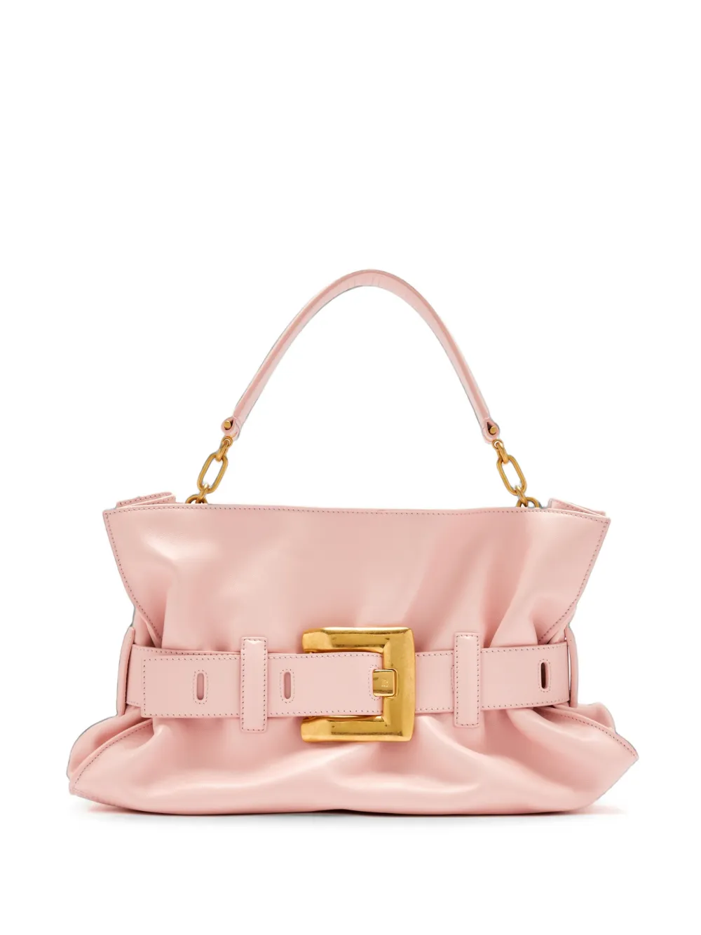 Balmain medium Anthem bag in smooth leather - Rosa
