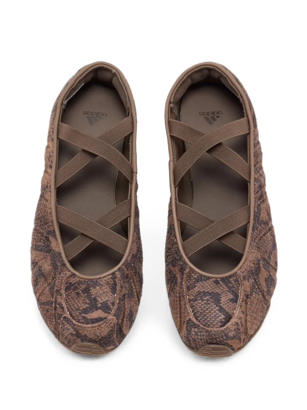 adidas Ghost Sprint snakeskin-effect ballet flats Bruin