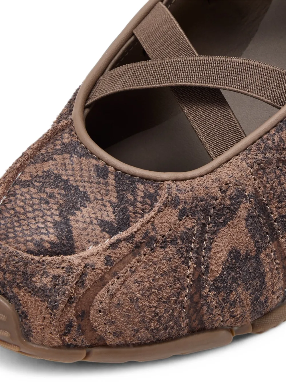 adidas Ghost Sprint snakeskin-effect ballet flats Bruin