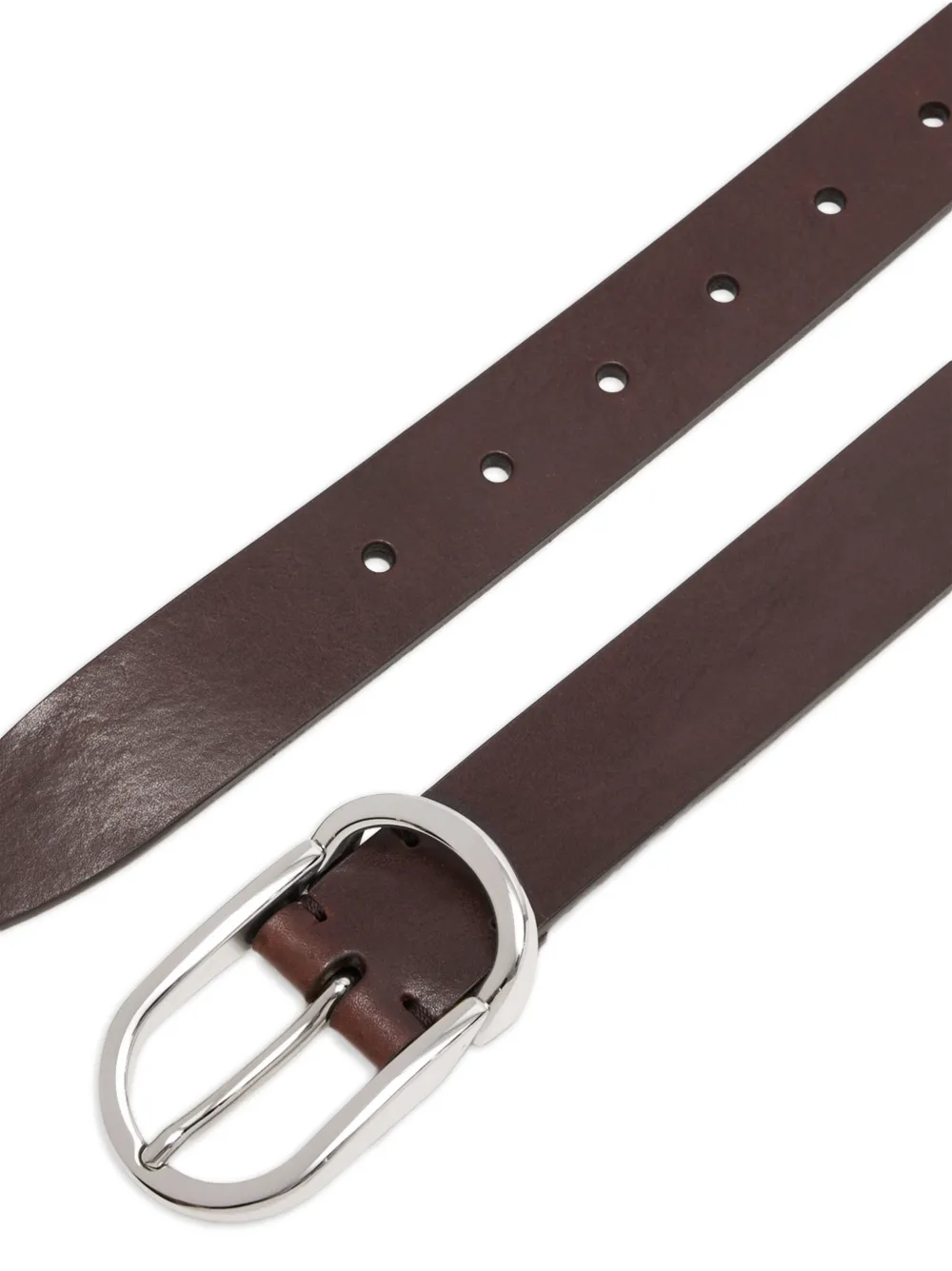 Brunello Cucinelli Leren riem Bruin