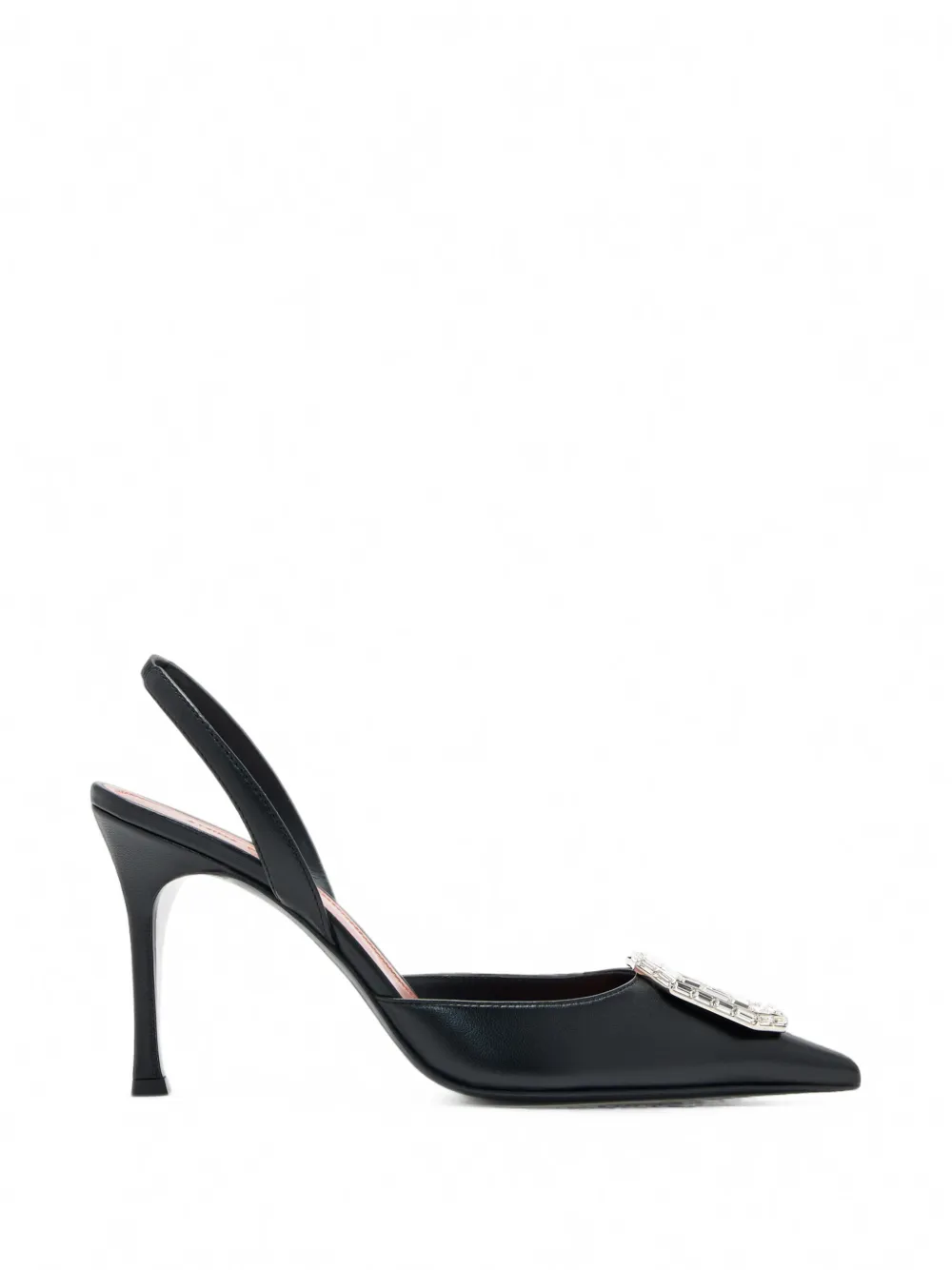 Amina Muaddi Camelia crystal-embellished slingback pumps
