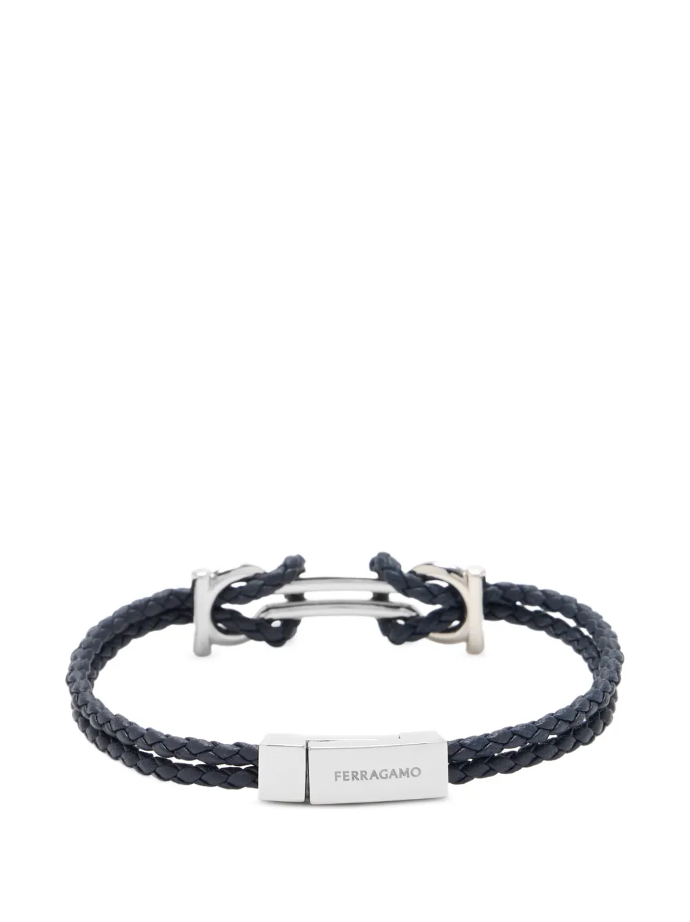 Ferragamo double Gancini bracelet - Argento