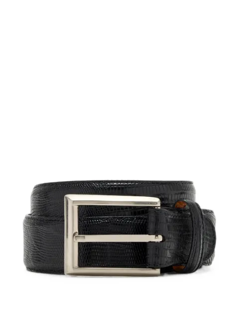 Magnanni Cocoarcade lizard-effect leather belt