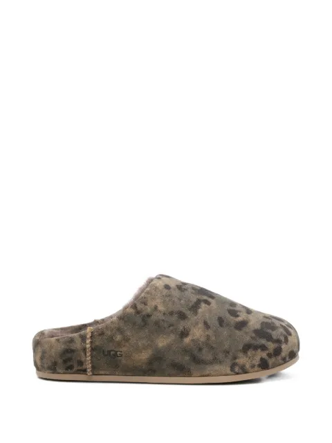 UGG Elea leopard-print shearling slippers