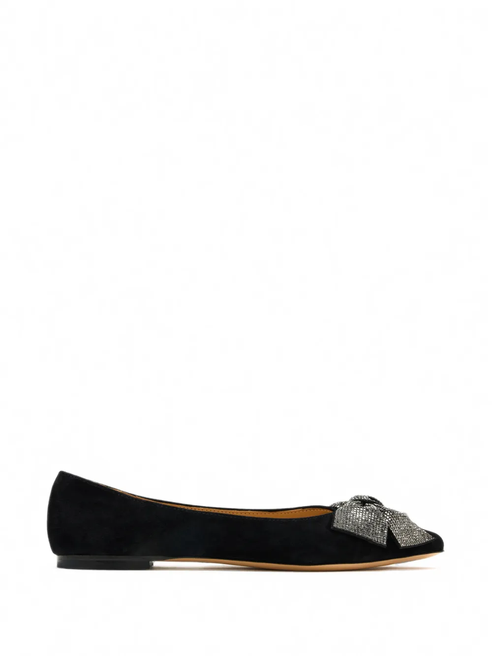 HOUSE OF BALLERINAS Victoire crystal-embellished ballet flats - Nero