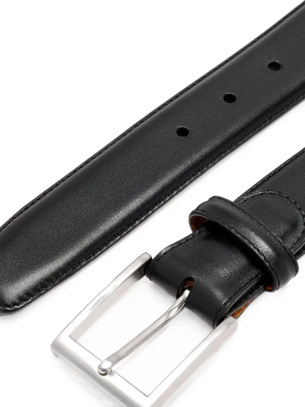 Magnanni Guodi leren riem met gesp Zwart