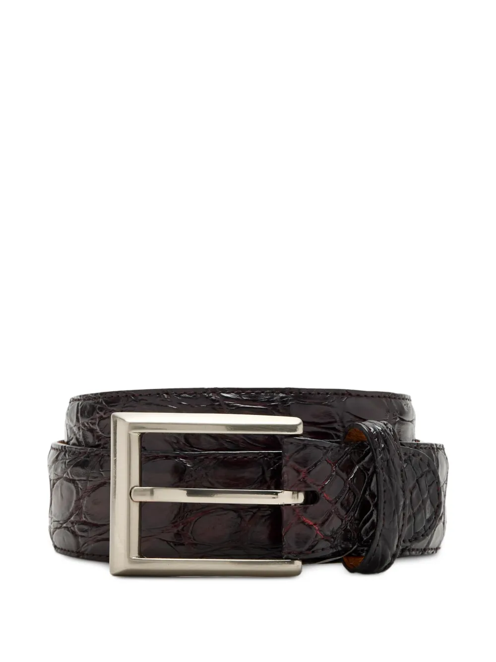 Magnanni Cocoarcade crocodile-embossed leather belt