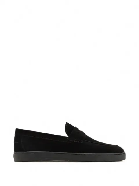 Magnanni suede penny loafers
