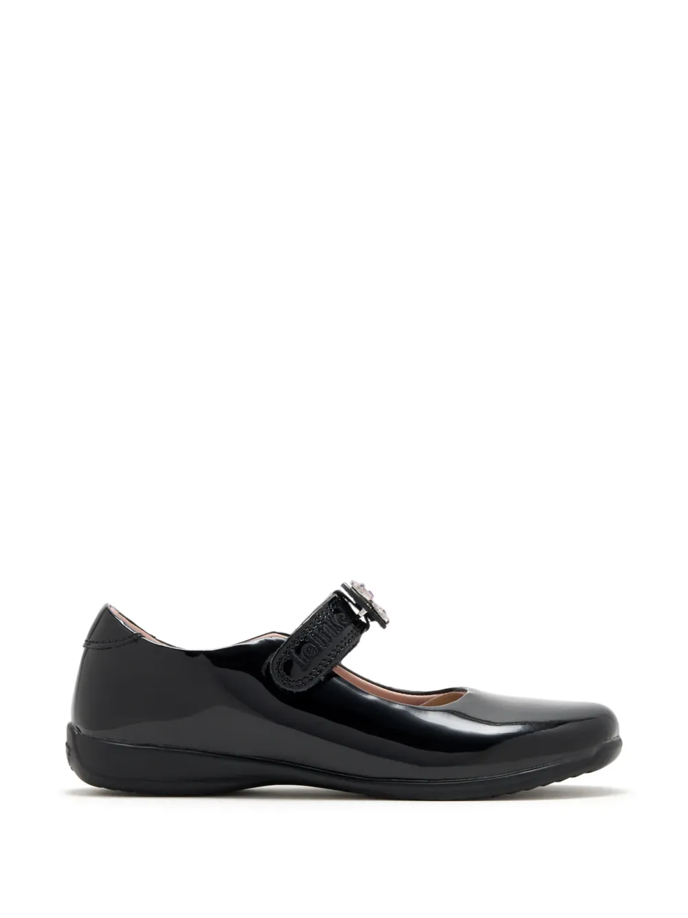 Lelli Kelly Sabrina butterfly-patch patent-leather ballet flats - Nero