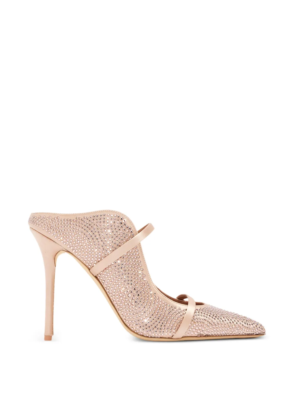 Malone Souliers Maureen crystal-embellished mules - Rose