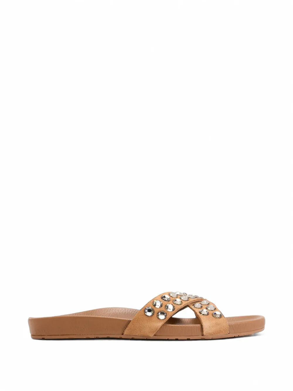 Pedro Garcia Analis crystal-embellished crossover-strap flat sandals