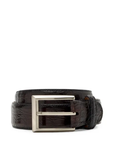 Magnanni Cocoarcade crocodile-effect leather belt