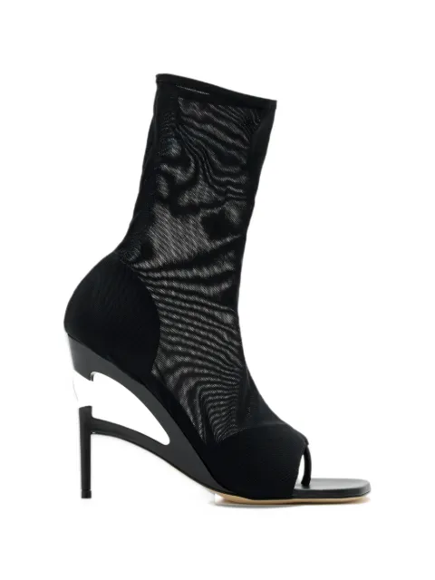 B1ARCHIVE broken-heel mesh boots