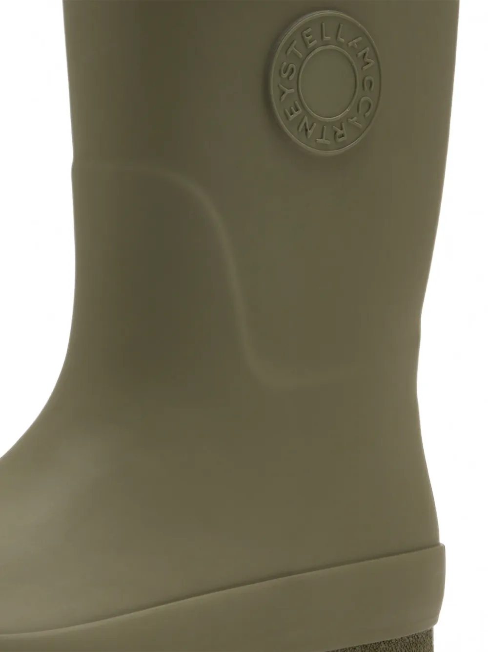 Stella McCartney Kids logo-patch boots Groen