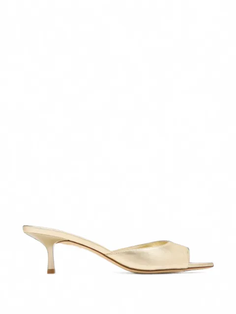 Stuart Weitzman Lexington 50 leather heeled sandals