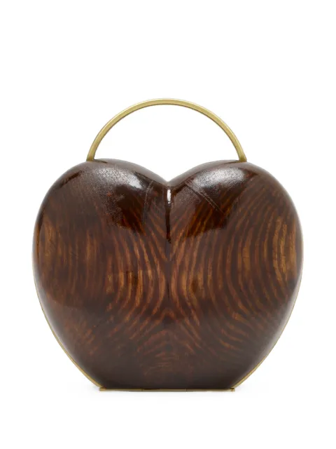 Vanina Coeur Noyer heart-shaped clutch bag
