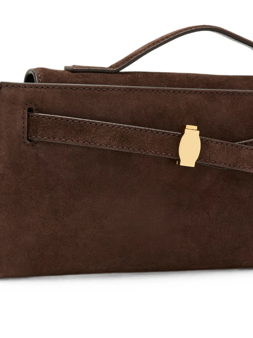 Veronica Beard Dash suède clutch Bruin