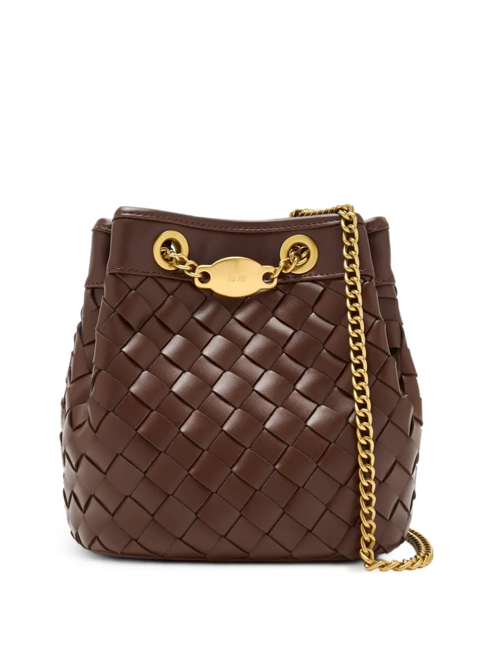 JW Pei Yara hand-woven bucket bag - Marrone