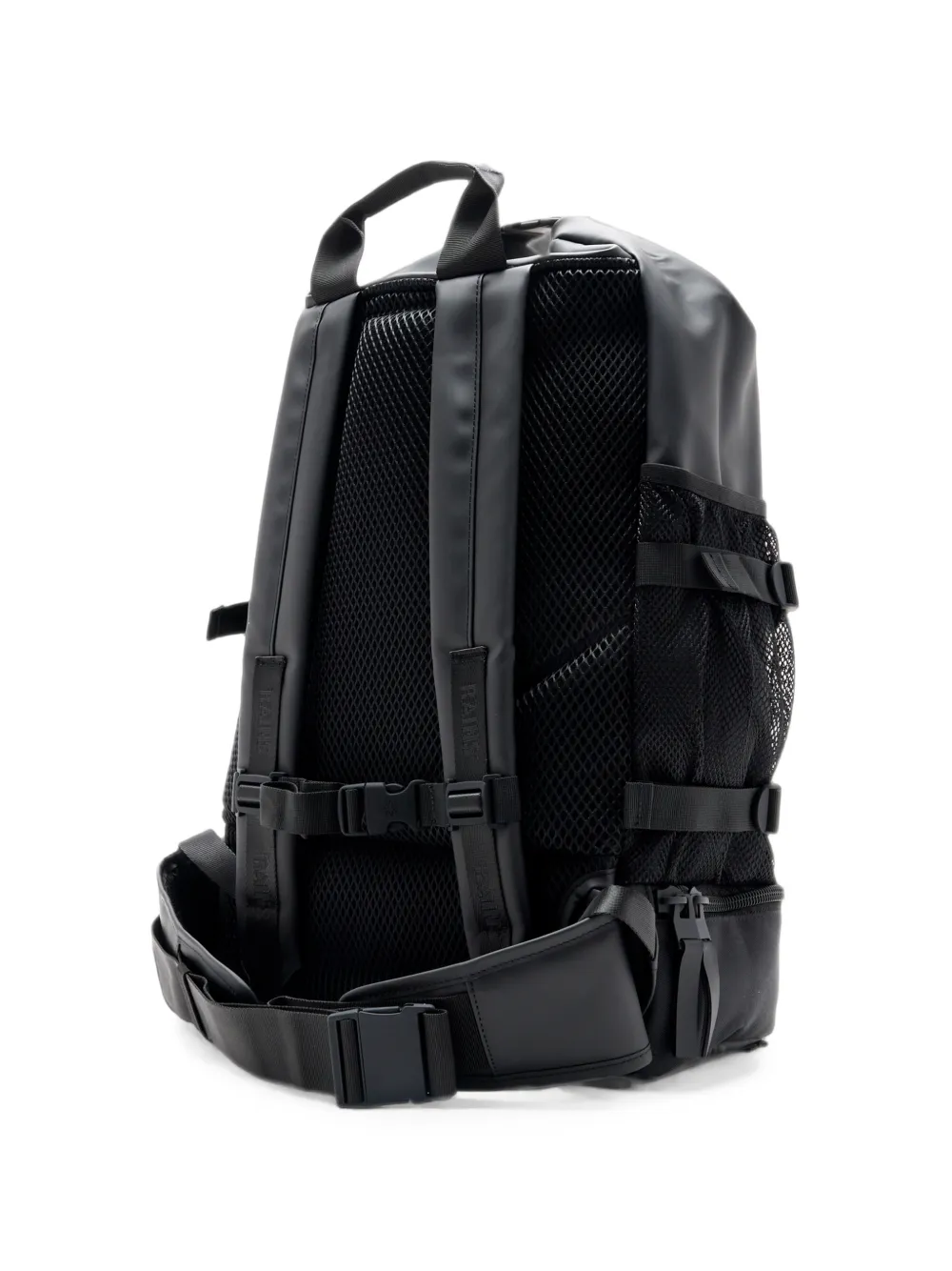 Rains Trail Mountaineer Rolltop rugzak Zwart