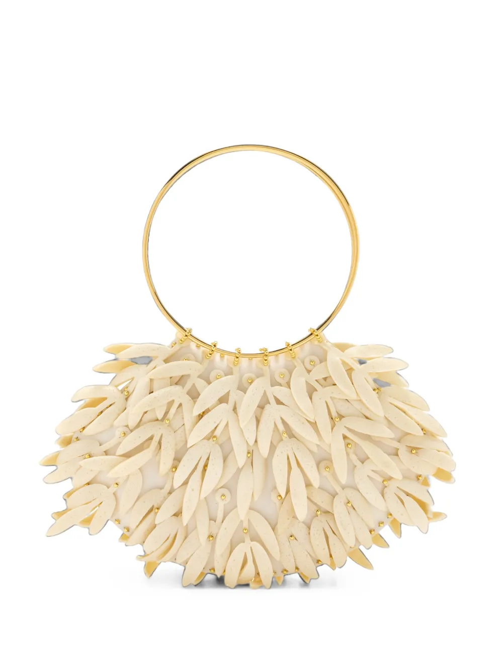 Vanina Olive Branch Tote Bag In Nude
