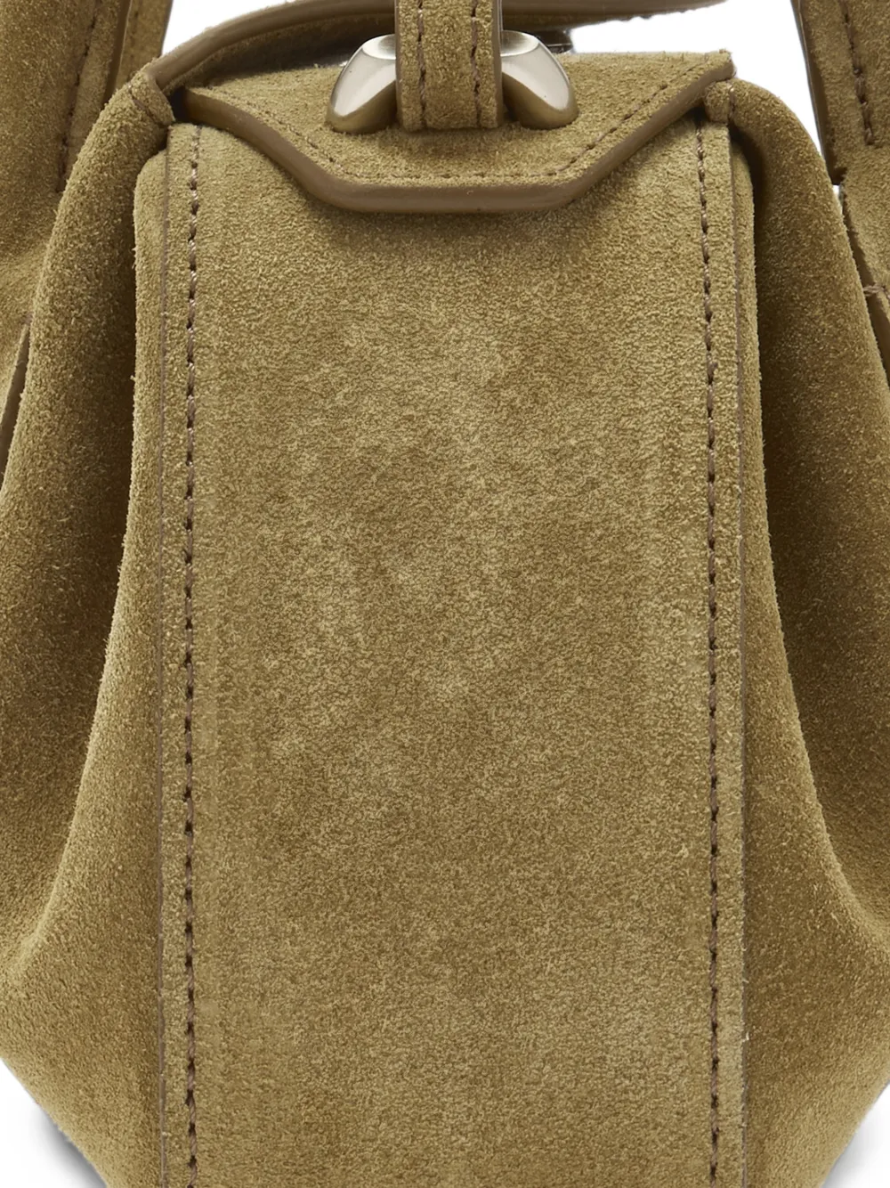 Yuzefi Oyster kleine suède shopper Groen