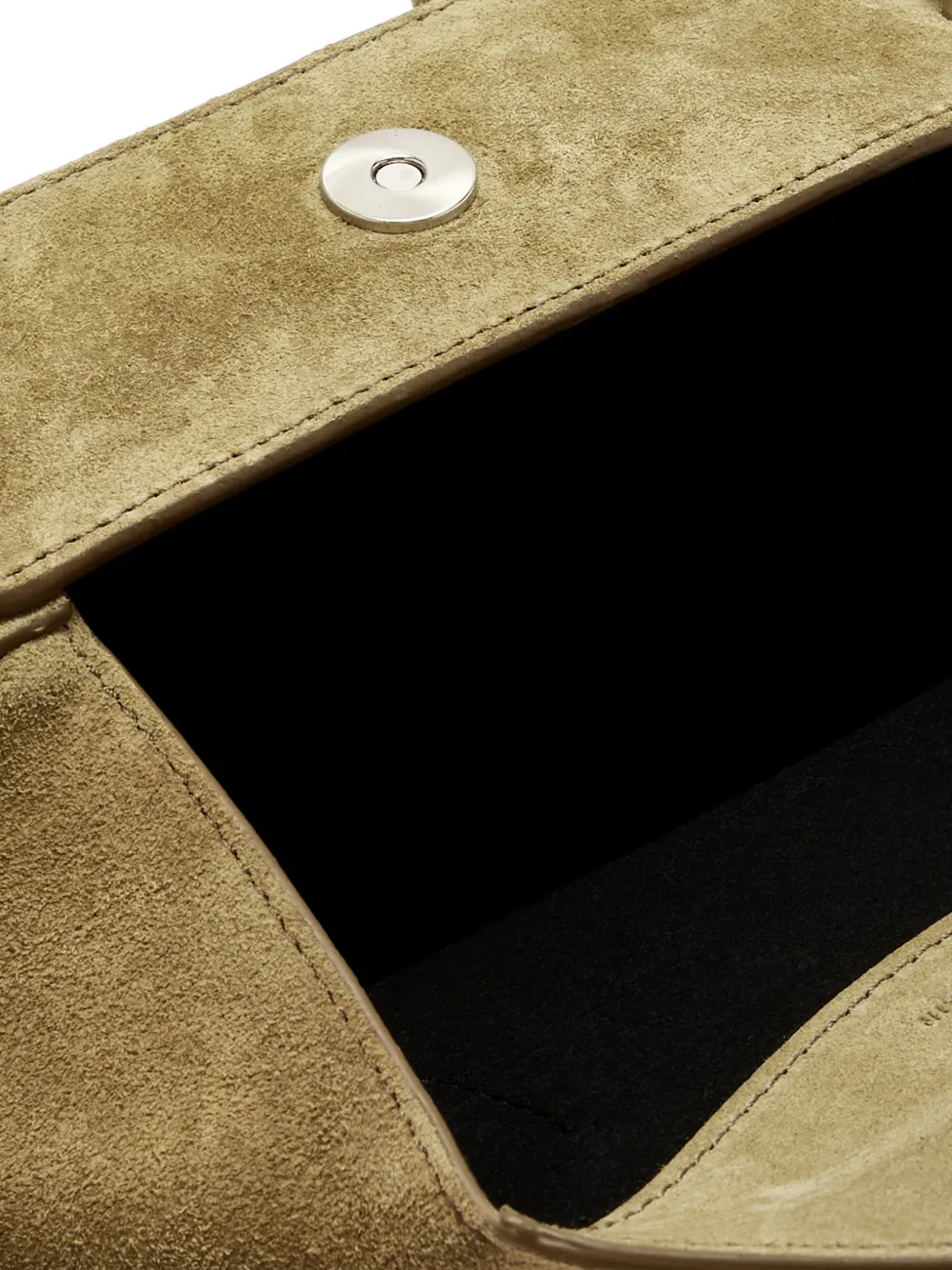 Yuzefi Oyster kleine suède shopper Groen