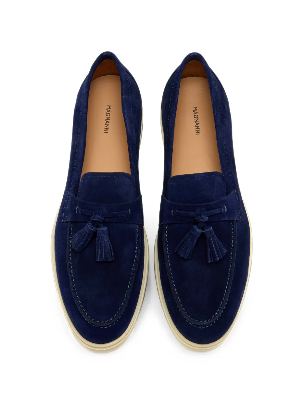 Magnanni tassel suede loafers Blauw