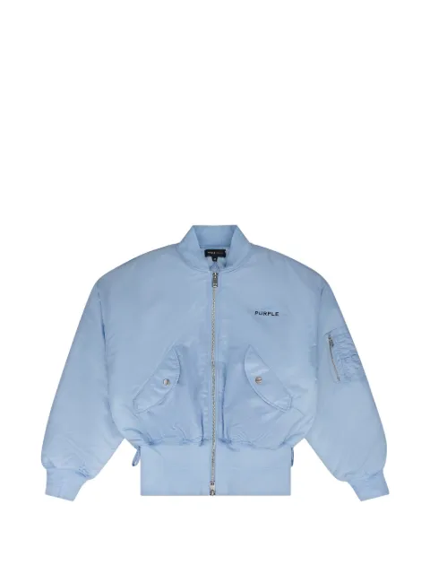 Purple Brand Wordmark bomber jacket