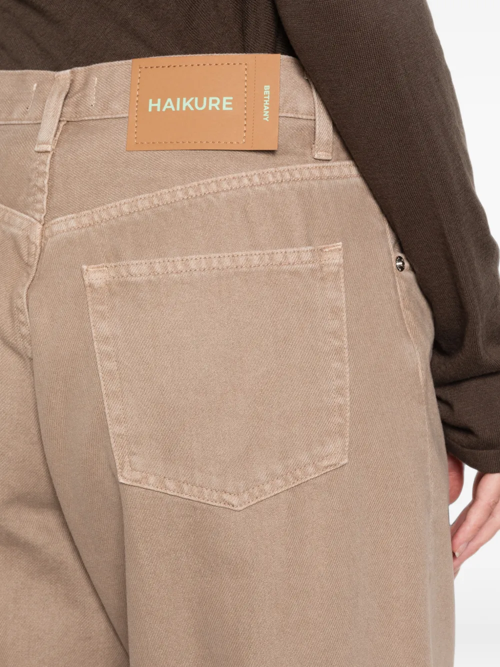 Haikure Bethany wide-leg jeans Beige