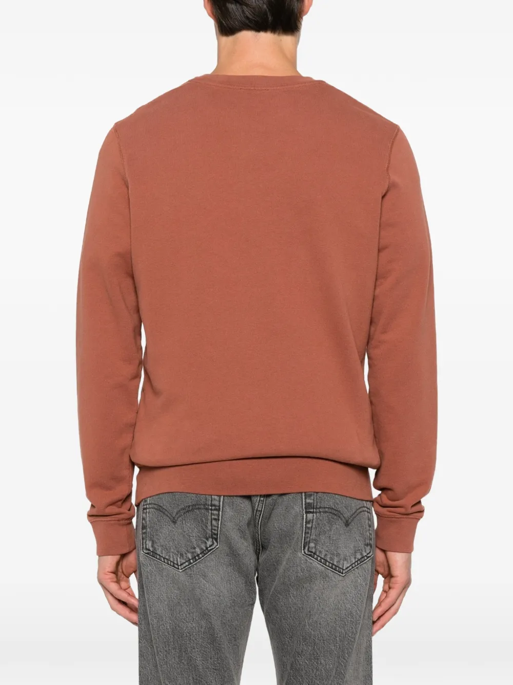 Sunspel Sweater met ronde hals Bruin