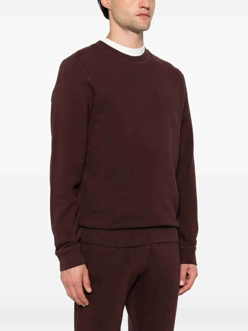 Sunspel Sweater met ronde hals Bruin