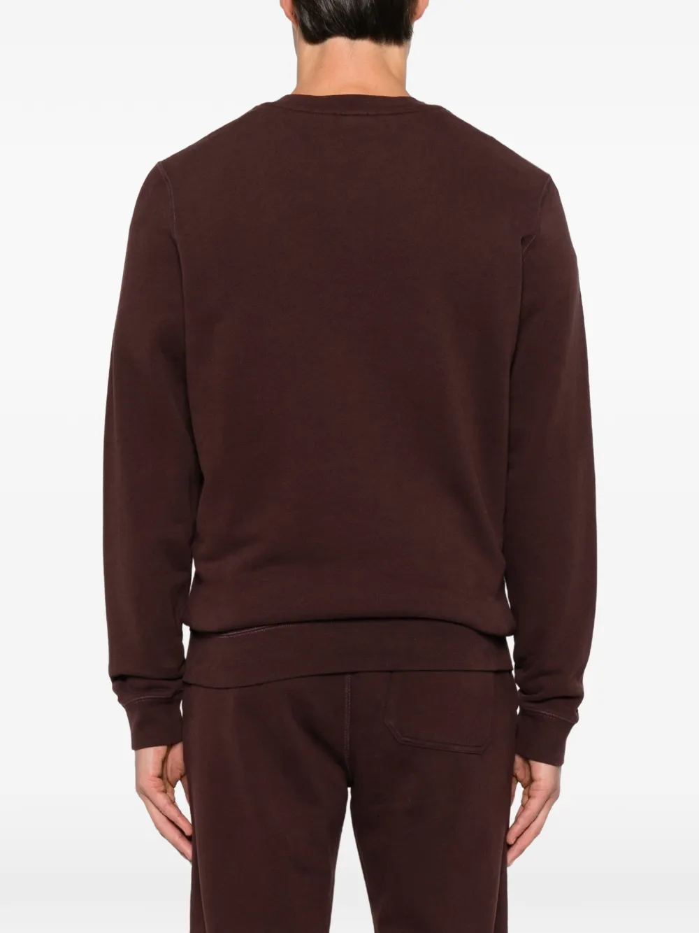 Sunspel Sweater met ronde hals Bruin