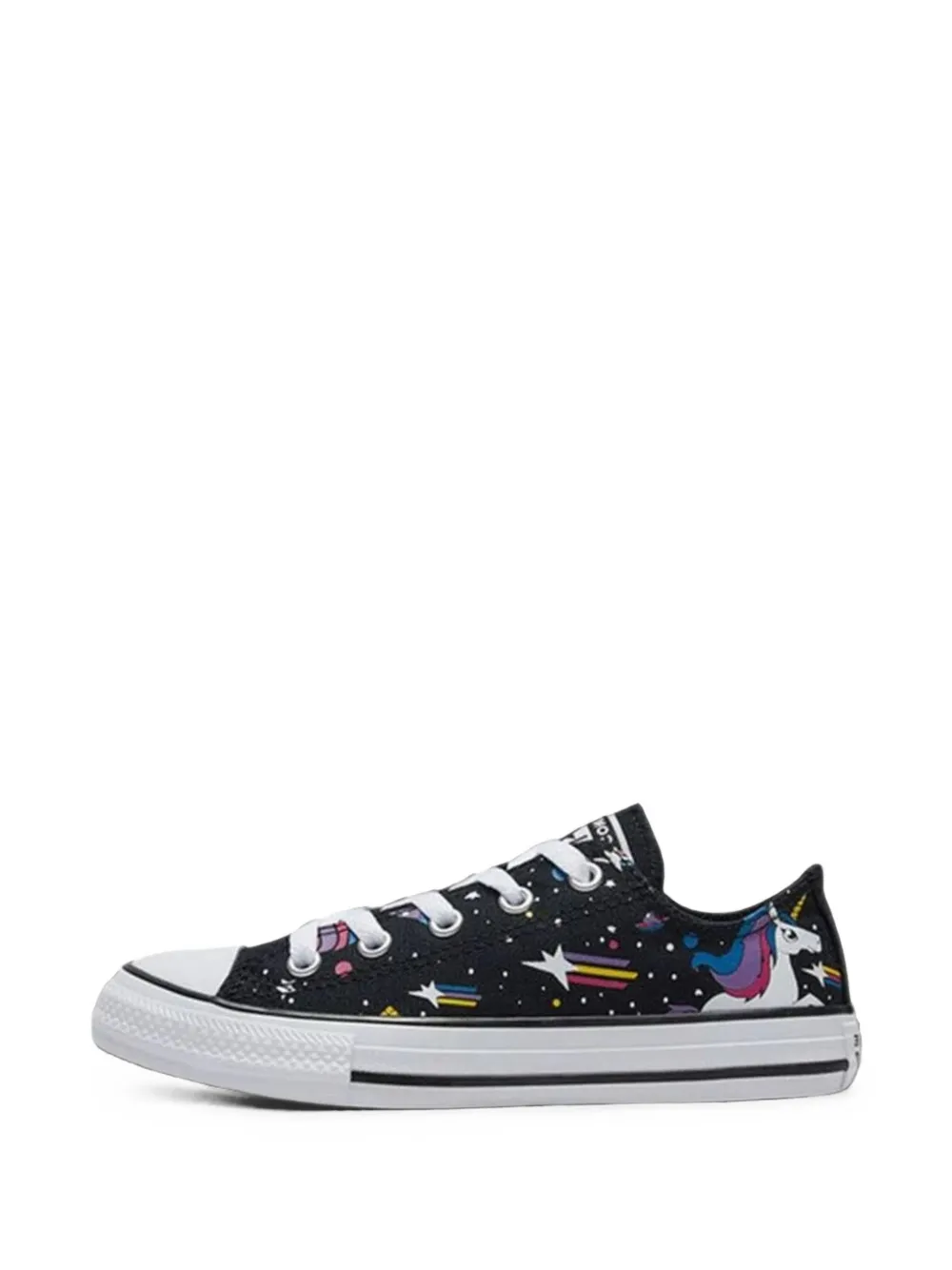 Converse Kids Chuck Taylor All Star Ox unicorn-print sneakers - Nero