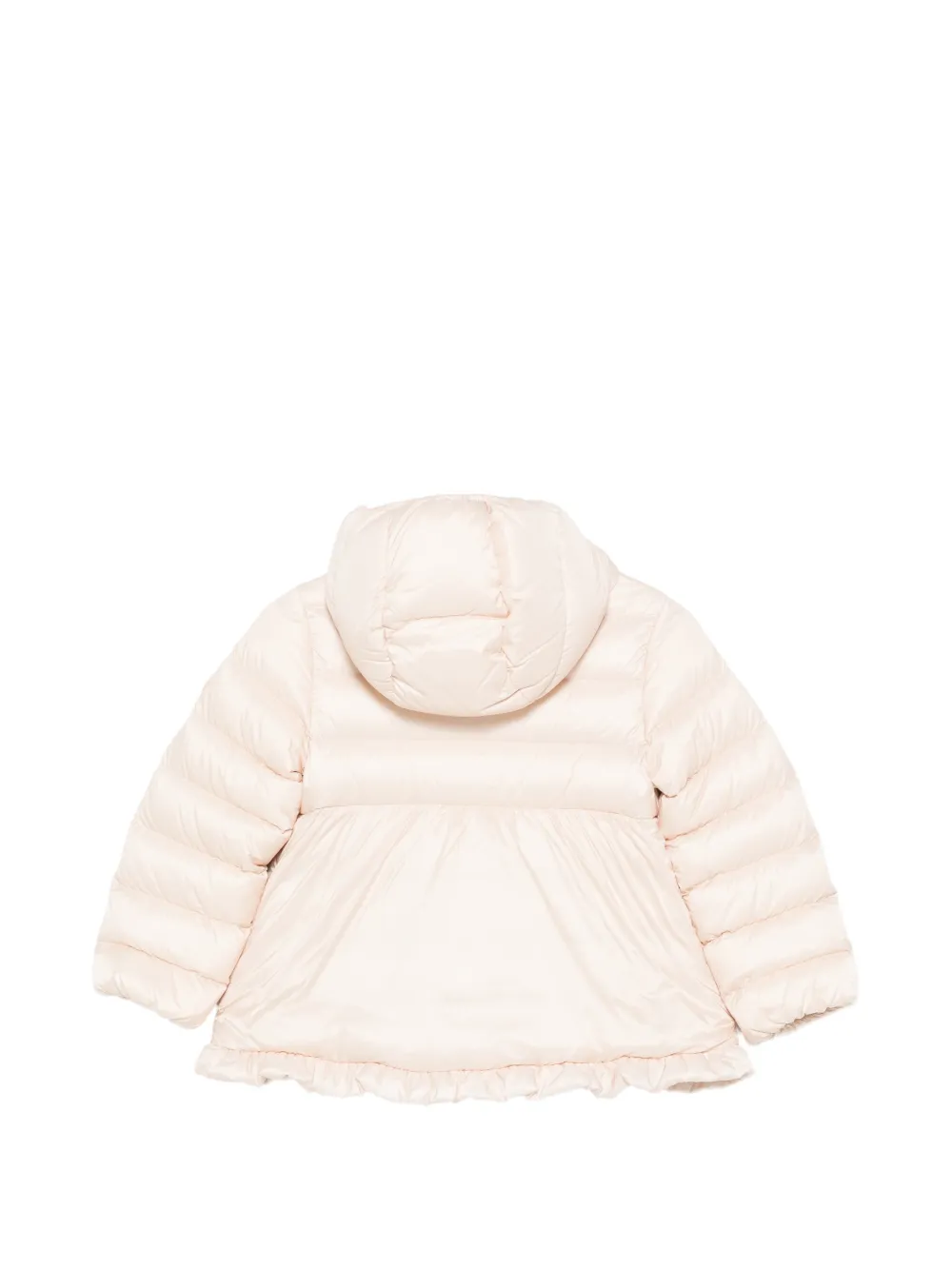 Moncler Enfant ruffled-trim hooded jacket Roze